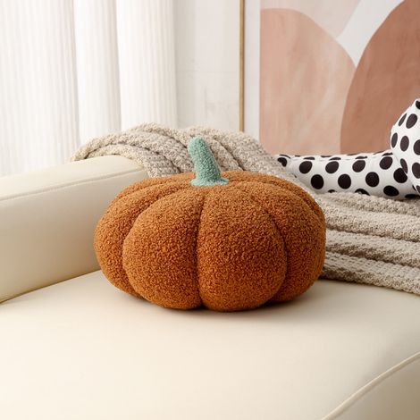 Filiyano-Coussin en peluche citrouille 3D confortable en forme de citrouille (1/3)