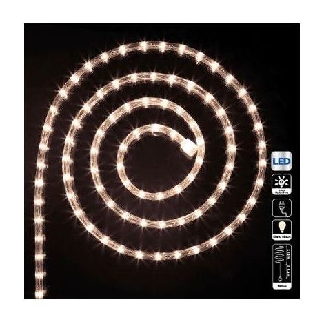 Fééric Lights And Christmas – Guirlande lumineuse extérieure 18m – 324 LED blanc chaud – PVC résistant aux intempéries – 8 fonctions pour ambiance festive (1/9)
