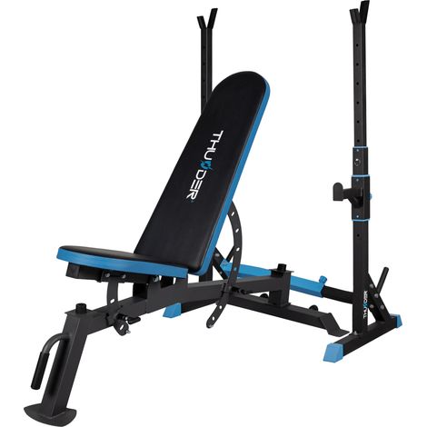 Banc de musculation avec support pour barre Thunder® LIFT-CARMI (1/5)