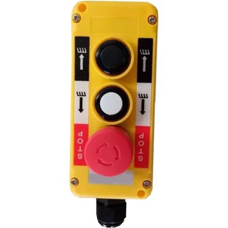 Bouton-poussoir multifonction XDL10-EPBS3 avec arrêt d'urgence, boîte de jonction pour grue, coffret de commande de hayon COP, boîtier de commande pour grue, usage exclusif au Mexique. (1/5)