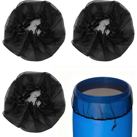 3 Pièces Filet Recuperateur Eau 120 CM Réglable - avec Cordon de Serrage pour Empêcher la Les Feuilles et Les Moustiques D'entrer (1/5)