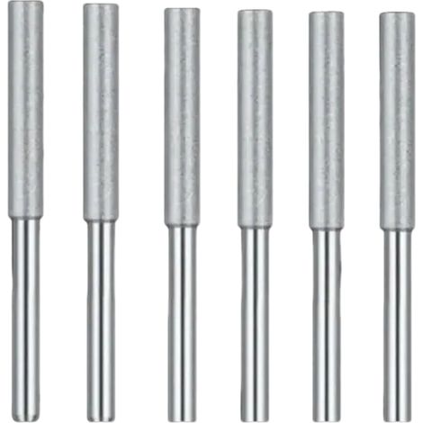 Tête d'affûtage en émeri pour chaîne de tronçonneuse, tête d'affûtage pour lime à chaîne de tronçonneuse, Argent 4.0, lot de 6 (1/5)