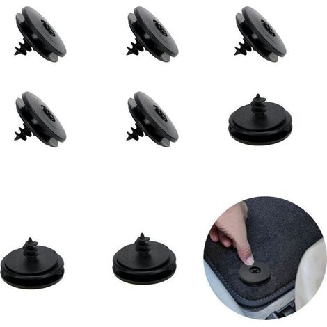 Clips De Fixation Tapis De Sol Voiture,Ispchen 8pcs Clip Tapis De Sol Voiture Clip Universel Pour Tapis De Voiture Supports De Fixation Pour Tapis Antidérapants Clip Tapis De Sol Voiture(8 Pcs) (1/4)