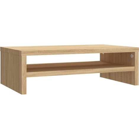 Supporto per monitor in rovere Sonoma 42 x 24 x 13 cm legno ingegnerizzato marrone 020029219