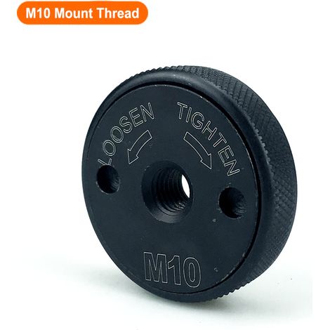 Écrou de Serrage Rapide M10 pour Meuleuse d‘Angle – Blocage Instantané et Portable (Noir) (1/5)