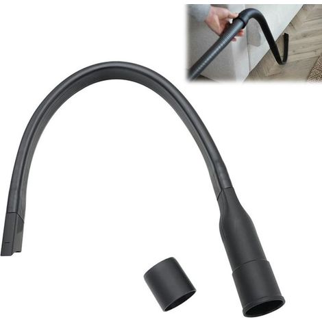 Suceur Plat Flexible pour Aspirateur - Embout Universel 62 cm avec Raccord 35/32 mm - pour Nettoyage des Zones Difficiles d'Accès (Ventilation, Appareils, Canapés) (1/5)