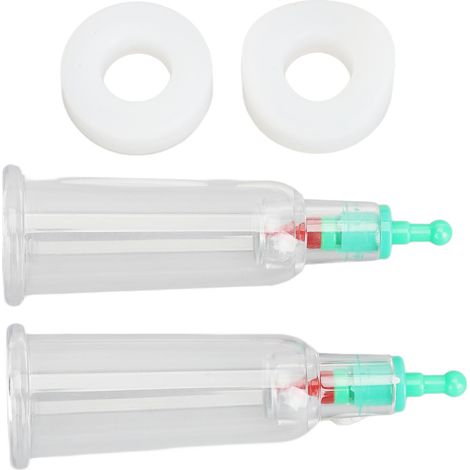 Lot de 2 ventouses pour massage des doigts avec anneaux plats en silicone pour les coudes et ventouses à vide pour massage profond du bout des doigts (1/5)