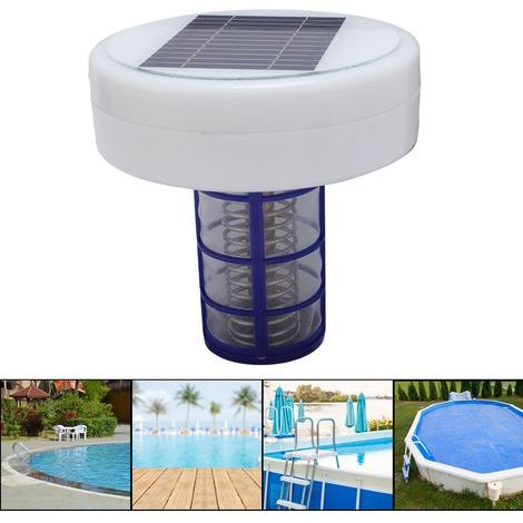 Schwimmbad-Wasserreiniger, schwimmender Ionisator, Kupfer-Anti-Algen-Filter, Solarreinigung (1/5)