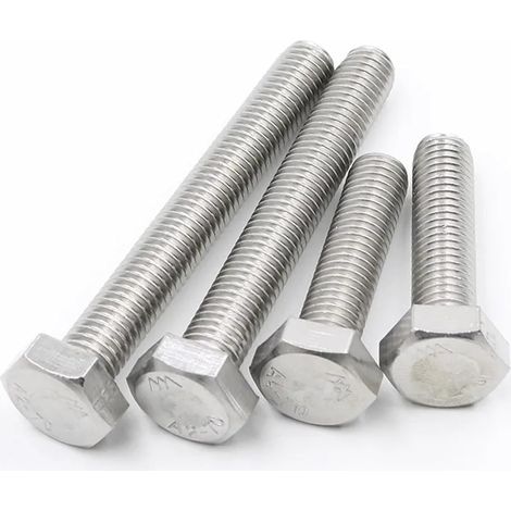 Vis à six pans creux externes, entièrement filetée en acier inoxydable 304 A2 de 3/16 1/2 pouce pour