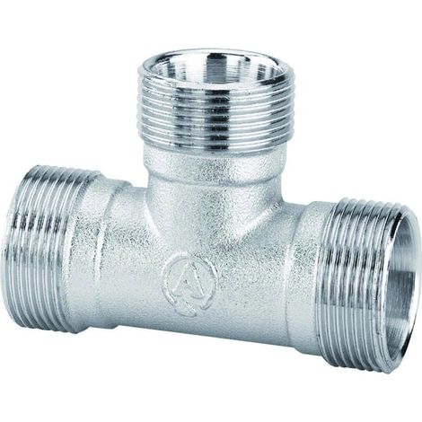 RACCORDO A T INTERMEDIO IN OTTONE CROMATO M 24x19   ARTECLIMA S.R.L.