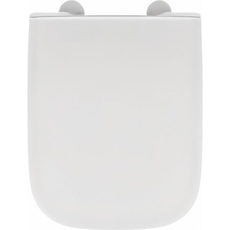 Schläfer 4649106 - Sedile Copriwater slim Ideal Standard Serie I Life A originale (T481201), Tavoletta WC in Termoindurente Bianco Lucido, Cerniere in Acciaio, Ricambio con Forma Dedicata, 44 x 36 cm