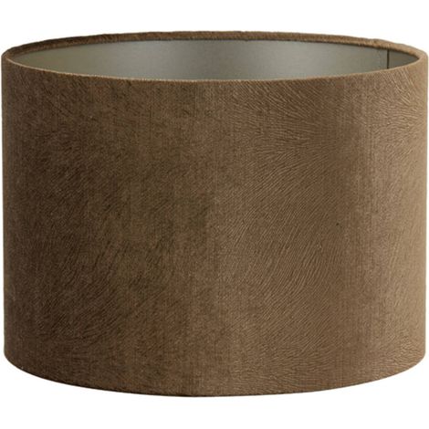 Light & Living - pantalla de lámpara - Lubis - marrón - textil - (1/4)