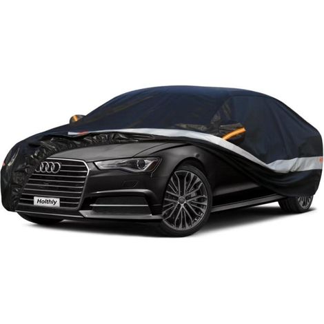 Auto Abdeckplane 10 Lagen 100% Wasserdicht für Audi A6 (2004-2024) Schwarz (1/5)