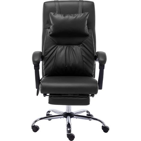 Maison Exclusive - Massage-Bürostuhl Schwarz Kunstleder (1/5)