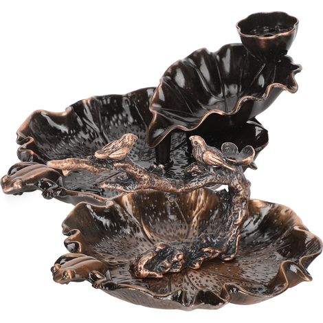 Brûleur d'encens à reflux en forme de lotus, porte-cônes, ensemble de branches de grenouille, décoration de méditation bouddhiste (1/5)