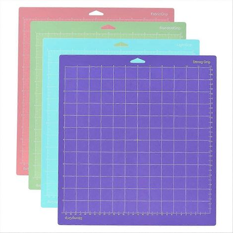 Lot de 4 tapis de découpe adhésifs quadrillés de 30,5 x 30,5 cm (12 x 12 pouces) (1/5)