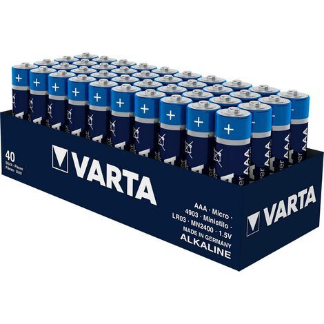 Varta LONGLIFE Power AAA Tray 40 Micro (AAA)-Batterie Alkali-Mangan 1.5 V 40 St.