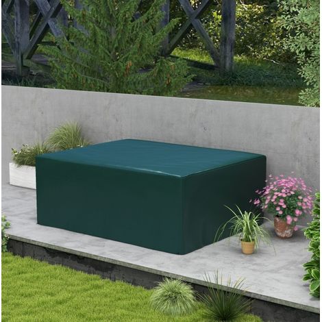 Wasserdichte, UV-beständige Schutzhülle für Gartenmöbel 235 x 190 x 90 cm, dunkelgrün HAVRYA (1/5)
