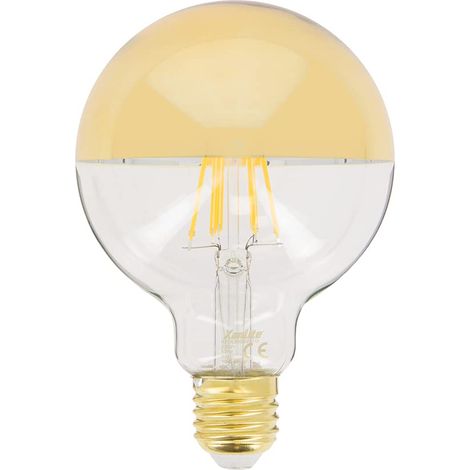 Ampoule LED E27 Vintage G95 Gold Culot E27- Ampoule Vintage E27 LED Angle Éclairage 320°- Ampoule Filament E27 8W Équivalant 62W 360 Lm- Ampoule Globe E27 LED Lumière Blanc Chaud- RFDE850B95TG (1/5)