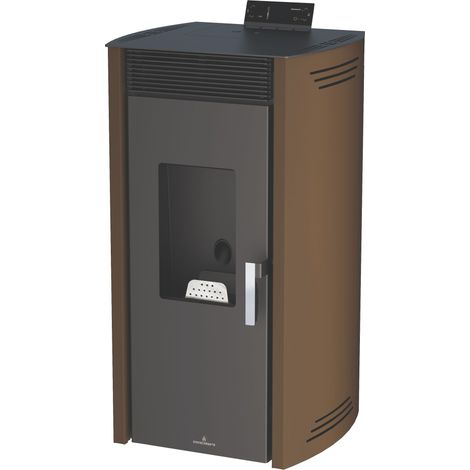 BRONPI - TermoEstufa de Pellet Color Moka Modelo NOA-H-MO de 16 kW (1/5)