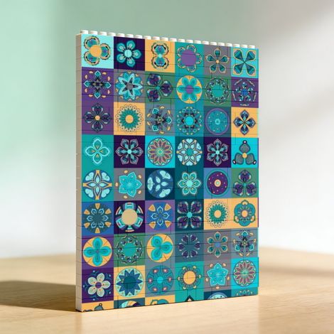 Cadre anniversaire en blocs pour adultes, cadeau de la Saint‑Valentin (1/5)