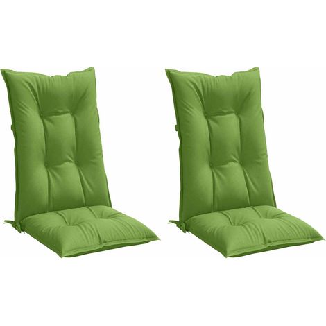 Cuscini Sedia Schiena Alta 2 VerdeMélange 120x50x7 Tessuto vidaXL (1/5)