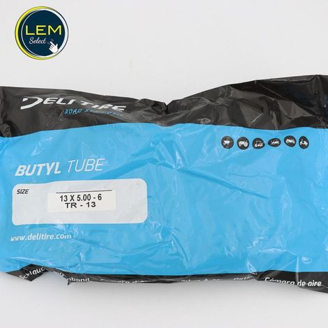 Chambre à air 13X5.00/6' – Valve droite incluse – Pour tondeuse – Dimensions précises pour performance optimale (1/2)