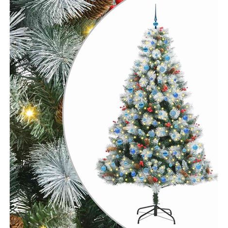 Künstlicher Weihnachtsbaum Grün und Weiß 240 cm vidaXL (1/5)