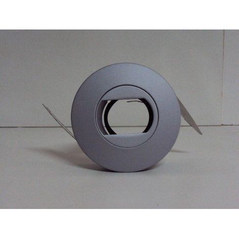 Spot encastré 110mm gris orientable Basse-Luminance pour lampe dichro GU5.3 12V (non incl) IP20 TRAJECTOIRE 115520