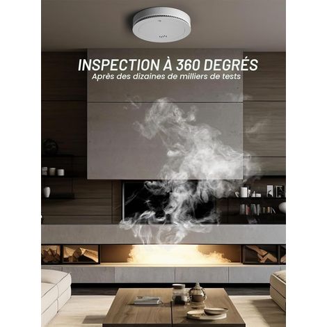 FF1840 Kit Complet de Sécurité Incendie - Détecteurs de Fumée avec Montage Magnétique et Détecteur de CO - Batteries Longue Durée (1/4)