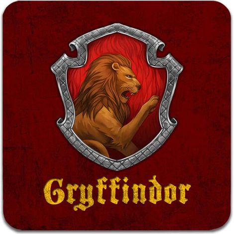 Ensemble de 4 sous-verres ornés des blasons d'Harry Potter. (1/5)