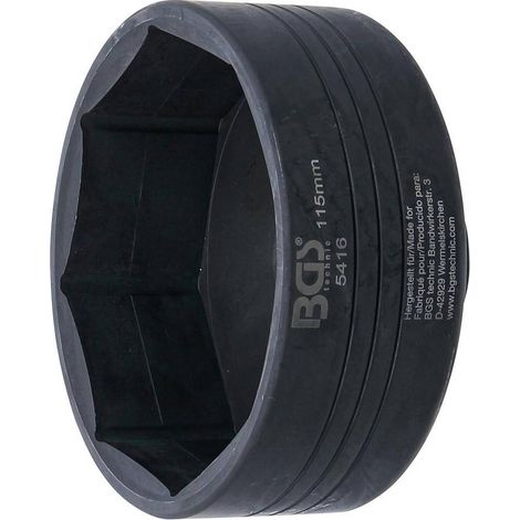 Clé à Moyeu et Écrous d Essieux 8 Pans D.115 mm - Usage Professionnel pour Volvo, Acier - D-Work