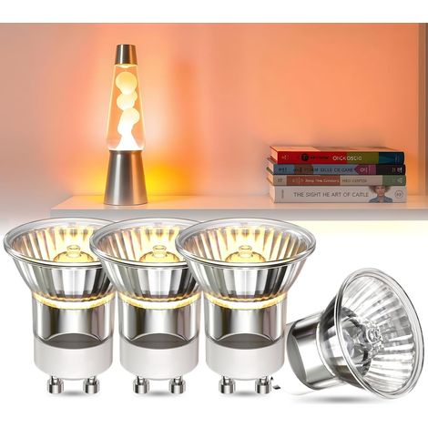 4 Ampoule MR11 GU10 35W Halogène Dimmable Blanc Chaud 2800K Pour Lampe à Lave