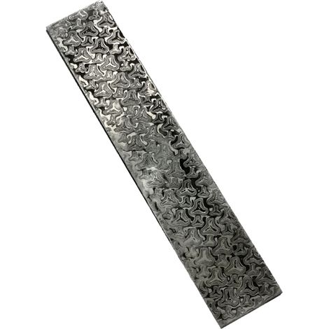 Coupeur à motifs de billette d'acier de damas faisant des matériaux de forgeage d'embryon de barre trempés lissés pour le matériel polyvalent de bricolage à la maison (1/5)