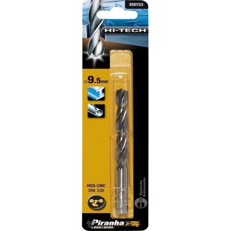 BLACK&DECKER - PUNTA PER TRAPANO HSS-CNC9.5MM