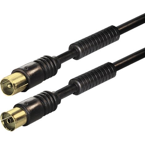 Verbindungskabel cable iec-plug gerade 9,5 mm - iec-jack gerade 9,5 mm, 10,0 m (1/2)