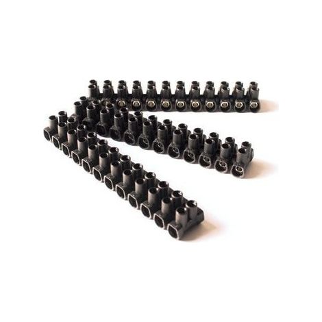 5x Dominos, Barretta 6 mm² Nera (12 Pezzi)