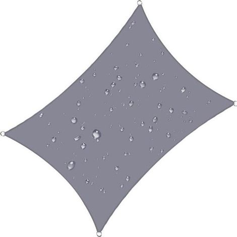 Voile d'ombrage - AIMOONSA - 4x5 m - Rectangulaire - Imperméable - Protection 93% UV