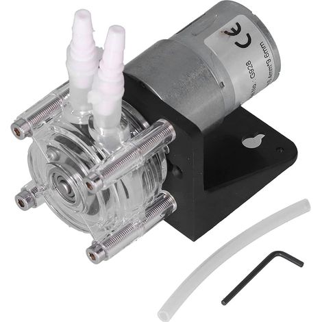 12V/24V peristaltic pump, 500 ml/min, dosing pump for laboratory aquarium under analytical vacuum (Silicone tube, 24V) (1/5)
