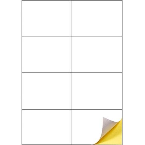 30 Feuilles A4 Papier Autocollant Imprimante Étiquettes Autocollant Blanc Mat (1/5)