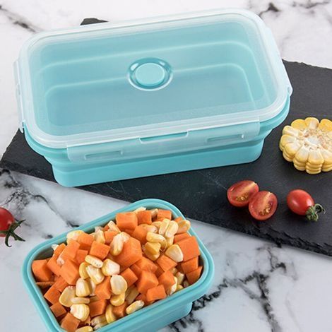 Lunchbox, 3er-Pack, 1200 ml, faltbarer Ständer, zusammenklappbarer Lebensmittelbehälter, mehrfarbige Lebensmittelbehälter (1/3)