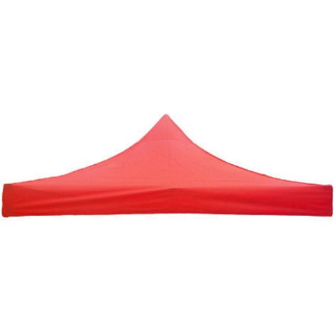 Toit de remplacement en tissu Oxford 420D Toit pliable résistant à la pluie et aux UV pour publicité et festivals Rouge (1/5)