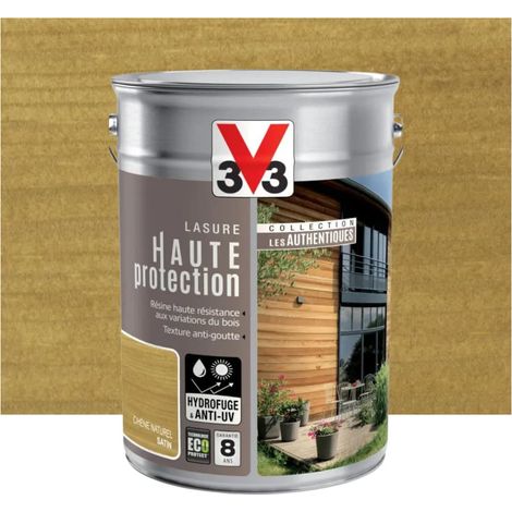 Lasure Haute Protection V33 Les Authentiques Chêne naturel 6 L (1/4)