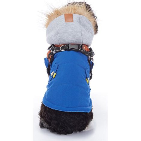 Cappotto invernale caldo per cani. Foderato in lana, caldo cappotto invernale, riflettente e impermeabile, per cani di piccola e grande taglia, cappotto antivento per esterni. (1/5)