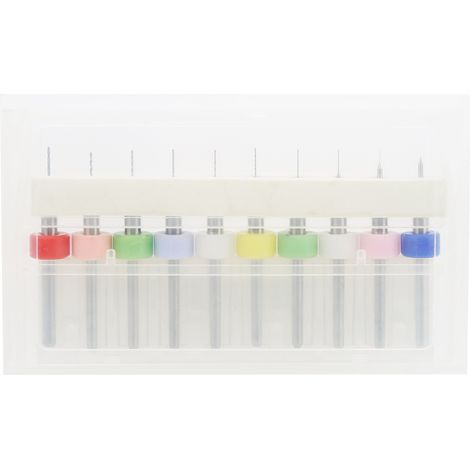 Set mit 10 Feinbohrern für Leiterplatten, aus Hartmetall, von 0,1 bis 0,55 mm (1/5)