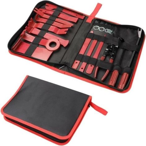 19-Piece Car Removal Tool Set - Unspecified - Reinforced Plastic - Storage Bag (1/4)