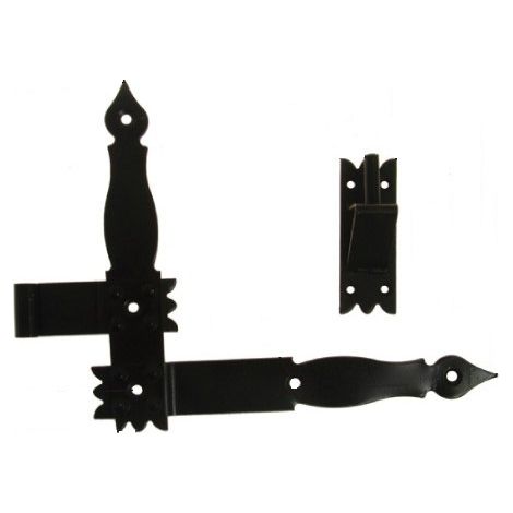 Bisagra angular negra para obturador (juego L+R) - IR zkmimo