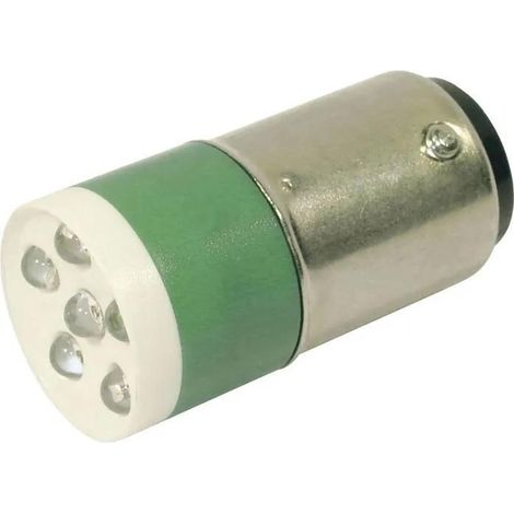CML 18640351 Bombilla LED verde 24V señalización