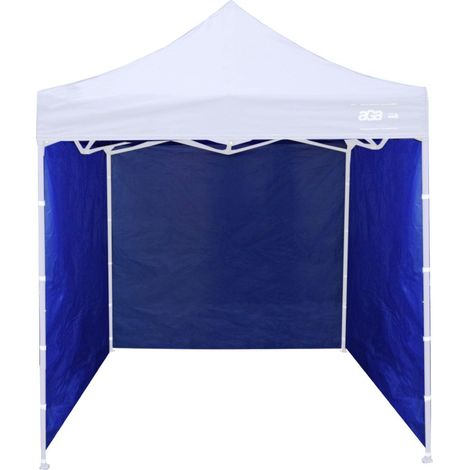 Parois latérales Aga pour stand de vente 3x3m bleues