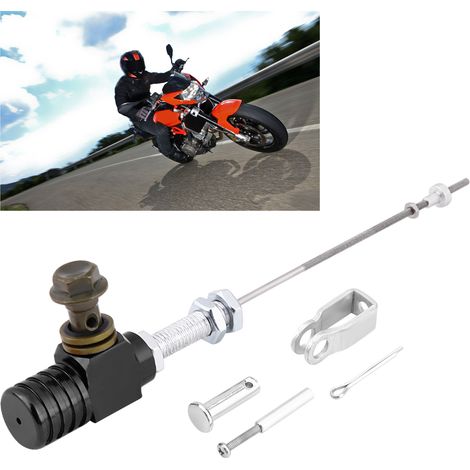 Maitre-cylindre d'embrayage hydraulique M10x1,25mm, pompe de frein noire pour moto, quad et motocross (1/5)